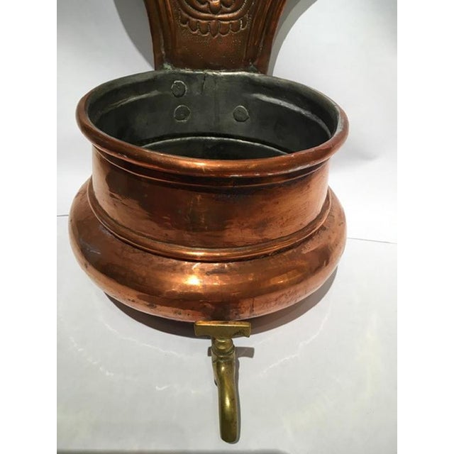 Copper Kitchen Wall Planter Pot, Italy, 1890s For Sale - Image 6 of 15