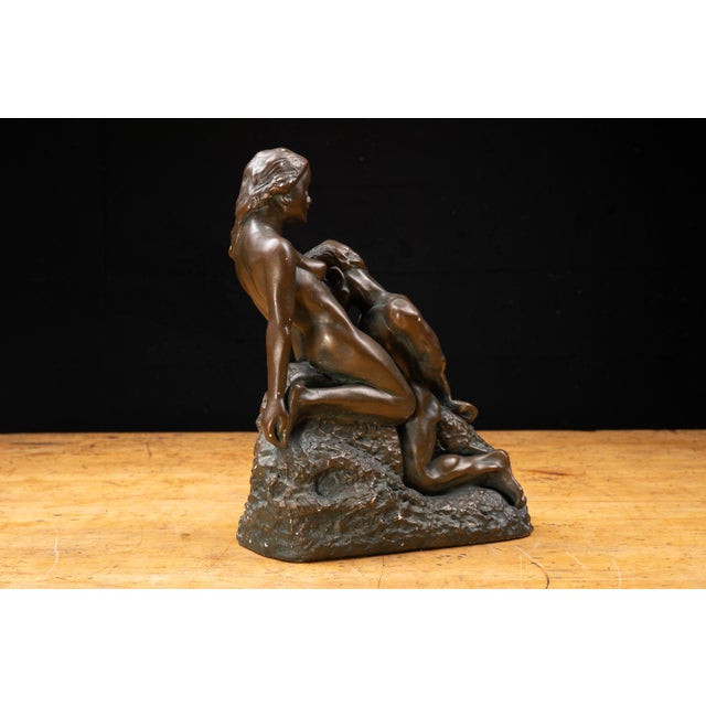 Late 20th Century Marwal Rodin the Eternal Idol Chalkware Sculpture For Sale In Chicago - Image 6 of 11