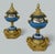 French Antique Pair Celeste Blue French Sèvres Porcelain Ormolu Urns Vases Centerpiece For Sale - Image 3 of 7