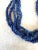 Mid-Century Modern Vintage Lapis and Silver Multi Strand Beaded Necklace For Sale - Image 3 of 4