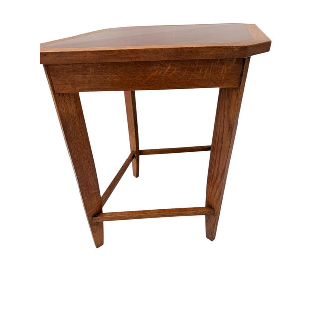 Wood Art Deco Modernist Octagonal Side Table by Paul Bromberg for Pander, 1920s For Sale - Image 7 of 13