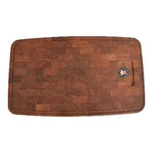 1960s Digsmed Teakwood Cutting Board Cheese Charcuterie Denmark