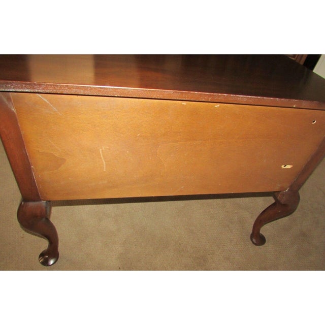 Vintage Henkel Harris Mahogany Queen Anne Lowboy Chest Chairish