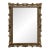 Vintage Overscaled Italian Neoclassical Style Carved Wood Beveled Mirror For Sale