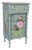Custom Painted Tropical Decoupage Appliqué Four Drawer Chest For Sale