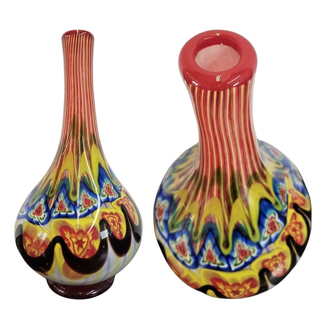 This mid‑century Murano art glass vase is an exceptional example of Venetian craftsmanship, standing an impressive 17¼...