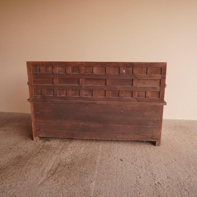 Spanish Wooden Storage Bench For Sale - Image 10 of 11