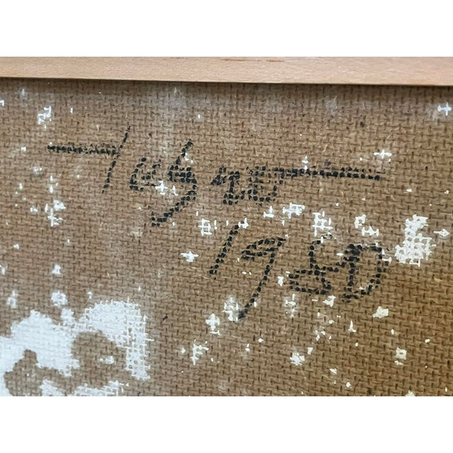 Heinz Tetzner, Flower Still Life, 1980, Oil on Canvas, Framed For Sale - Image 9 of 10