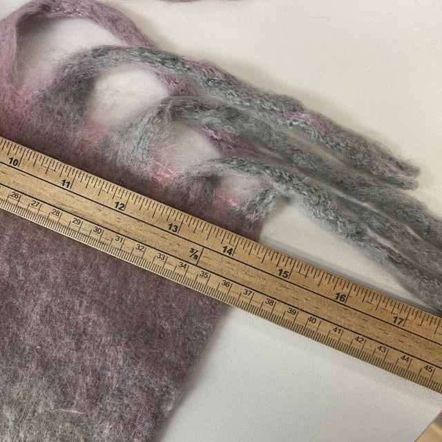 Acne Studios Colored Block 80% Wool Scarf For Sale - Image 10 of 10