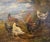 Traditional 19th Century Belgian Oil on Canvas Chicken Painting Signed H. Schouten For Sale - Image 3 of 10
