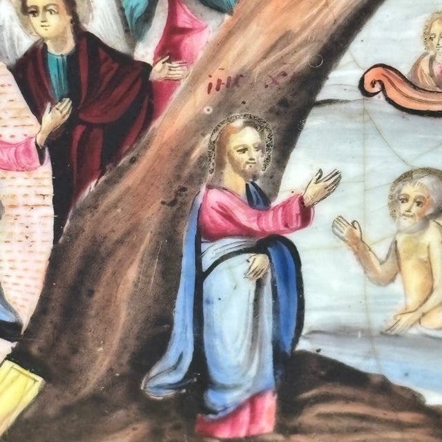 Unknown, Descent Into Hell and Resurrection from the Tomb, 1800, Oil on Board For Sale - Image 6 of 18