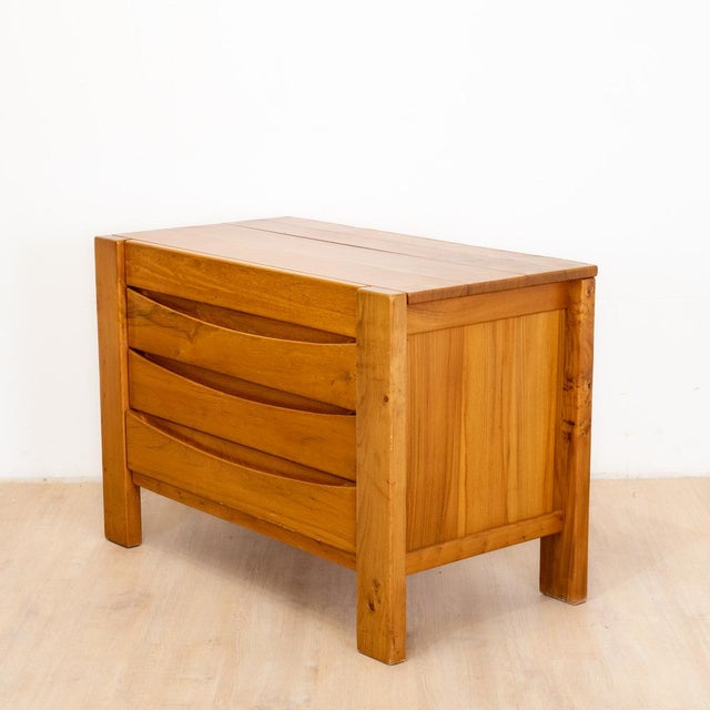 Elm Chest of Drawers from Maison Regain, 1980s For Sale - Image 4 of 9