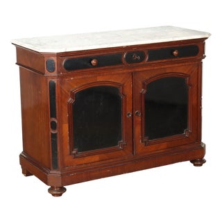 Antique Buffet in Mahogany and Poplar For Sale