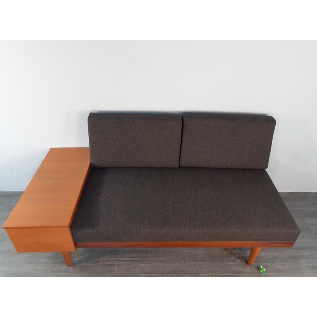 Mid-Century Norwegian Teak Svanette Sofa Daybed with Anthracite Fabric by Ingmar Rellling for Ekornes, 1960s, in Restored...