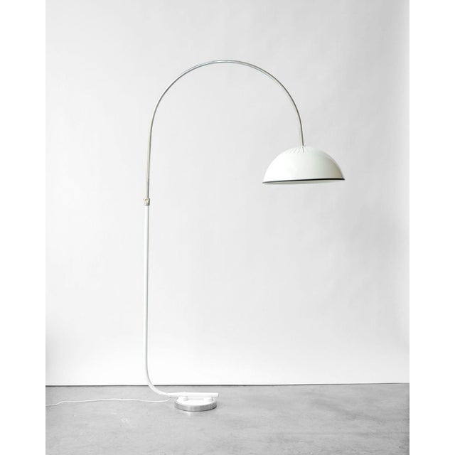 Metal Mid-Century Modern Italian Arc Floor Lamp, 1970s For Sale - Image 7 of 7