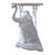 Vintage Hollywood Regency Elephant Console Table For Sale In West Palm - Image 6 of 10