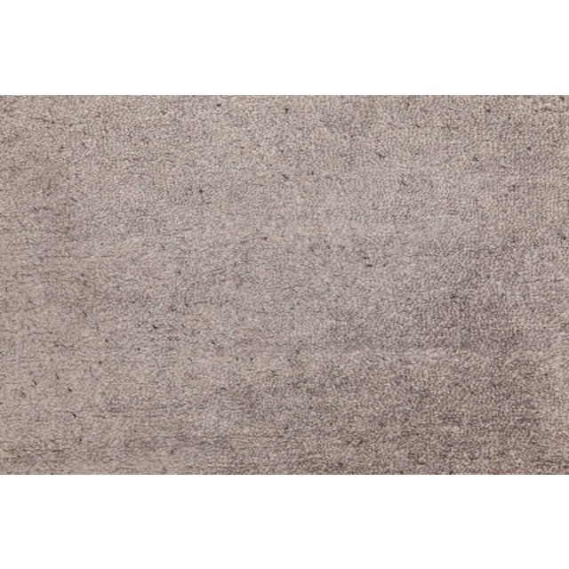 Modern Contemporary Silver Handmade Wool Rug by Doris Leslie Blau For Sale - Image 3 of 6