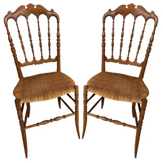 Set of Vintage Chiavari Chairs For Sale