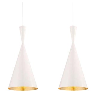 Tom Dixon Beat Pendant Lights - A Pair For Sale