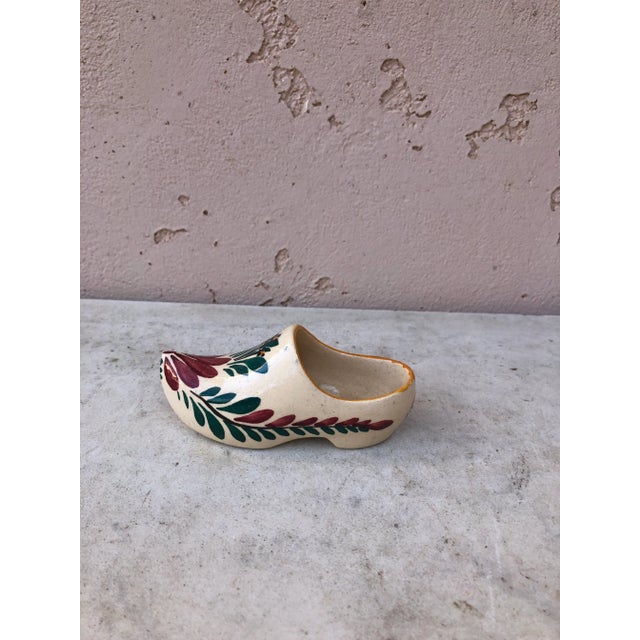 1920s Circa 1920 French Faience Clog Quimper For Sale - Image 5 of 5