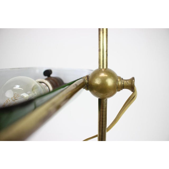 1930s Art Deco Banker Table Lamp, Czechoslovakia, 1930s For Sale - Image 5 of 10