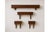 Vintage Wooden Wall Shelves, Set of 4, in Good conditions. Designed 1970 to 1979