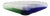 Mid-Century Czechoslovakian Novy Bor Blue and Green Art Glass Bowl, 1960s For Sale