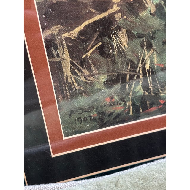 1900 - 1909 Ralph Lauren Inspired Antique Equestrian Hunting Art Munnings Lithograph For Sale - Image 5 of 7
