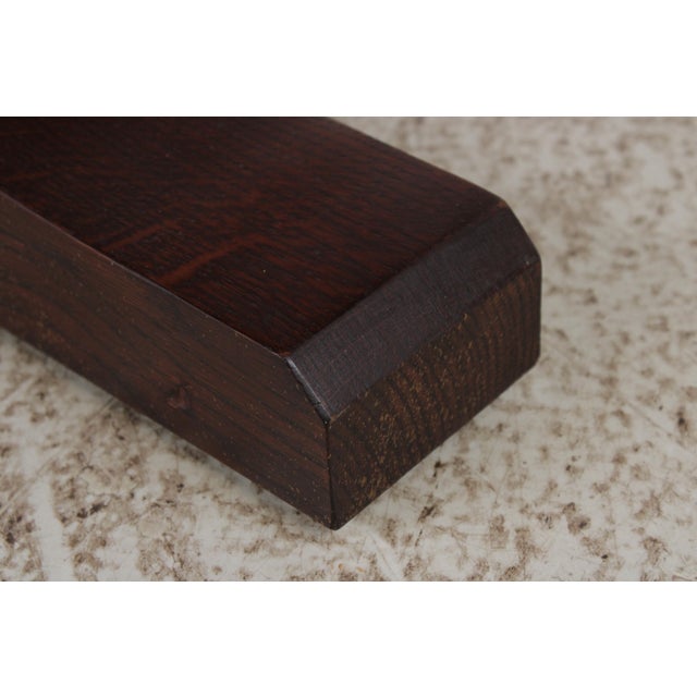 Stickley Mission Oak Large Round Dining Room Table For Sale - Image 9 of 18