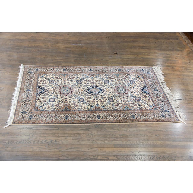 Vintage Persian Kashan Rug For Sale - Image 4 of 14