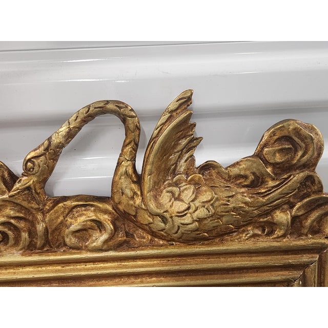 Antique Late 19th Century Empire Style Gilded Mirror From the Waldorf Astoria Hotel Nyc For Sale - Image 12 of 18