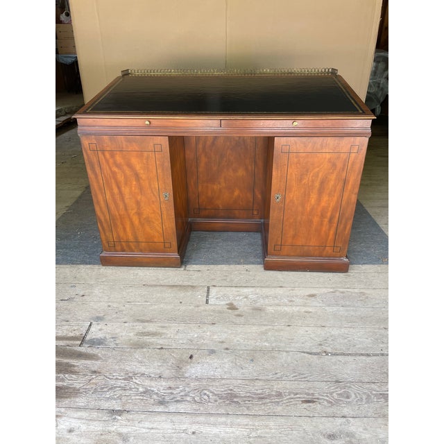 English Late 20th Century Baker Stately Homes Slant Top Desk For Sale - Image 3 of 14
