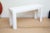 Modern Vintage White Lacquered Over Wood Rectangle Console and or Sofa Table 80's Restored For Sale - Image 3 of 11