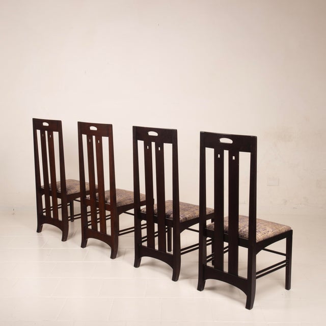 Ash Wood Ingram Low Chairs by Charles Rennie Mackintosh for Cassina, 1980, Set of 4 For Sale - Image 14 of 18