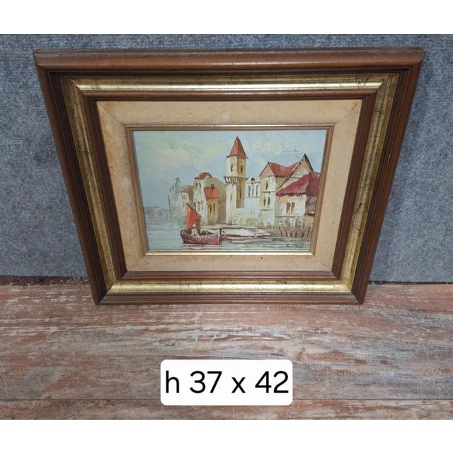 E. Paul, Lively Port Scene, Early 20th Century, Oil on Canvas, Framed For Sale - Image 3 of 9