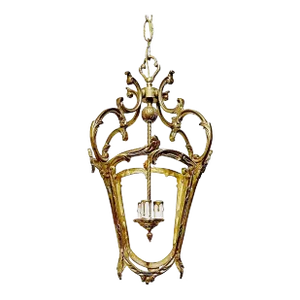 Late 19th Century French Style Brass Lantern
