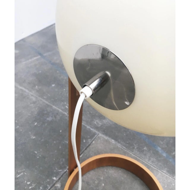 Mid-Century Swiss Space Age Plastic & Plywood Floor Lamp from Temde, 1960s For Sale - Image 16 of 18