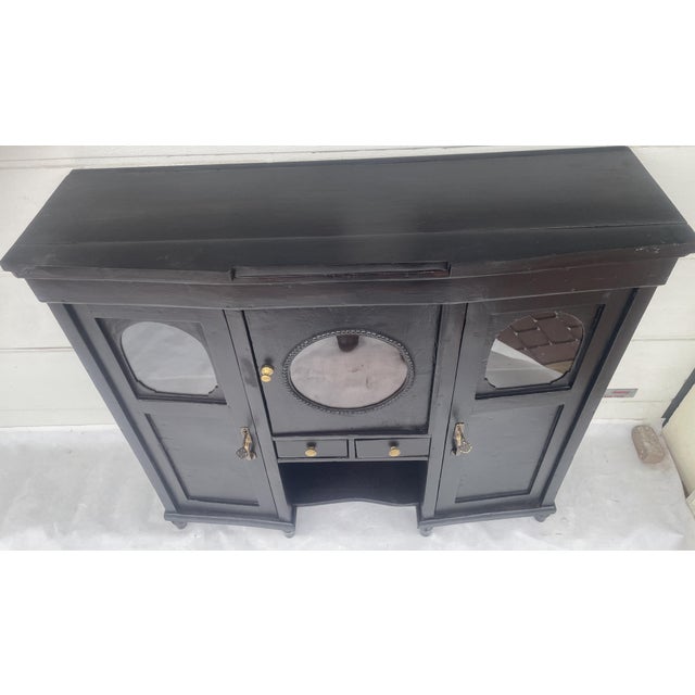 Antique Black Sideboard, 1890s For Sale - Image 9 of 18