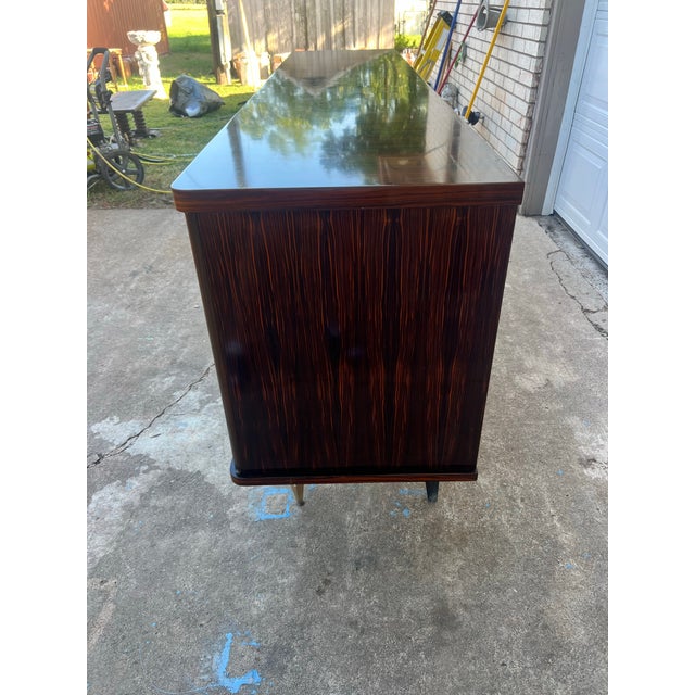 French Art Deco Macassar Ebony Sideboard or Credenzas 1940s For Sale - Image 12 of 12