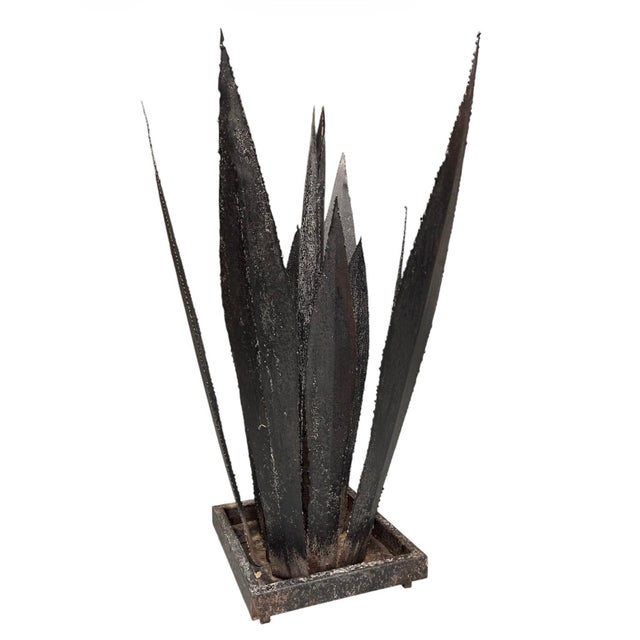 2000 - 2009 Handcrafted Moroccan Sculptural Metal Agave Succulent For Sale - Image 5 of 12
