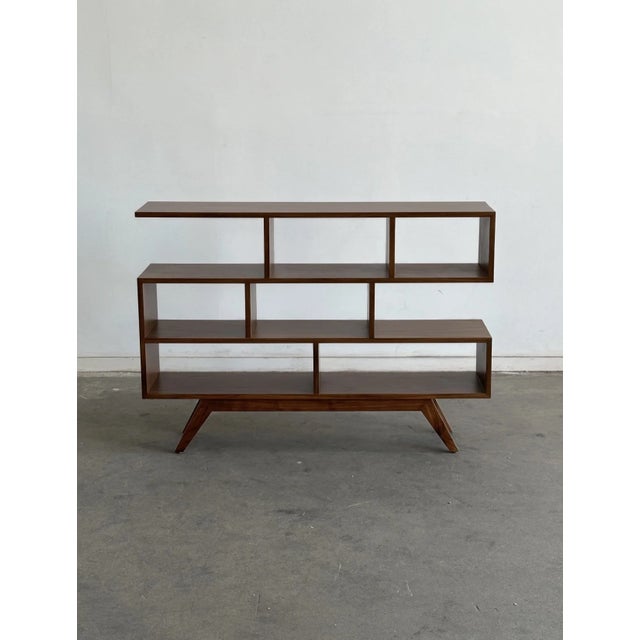 Brown Petite Bookcase For Sale - Image 8 of 12