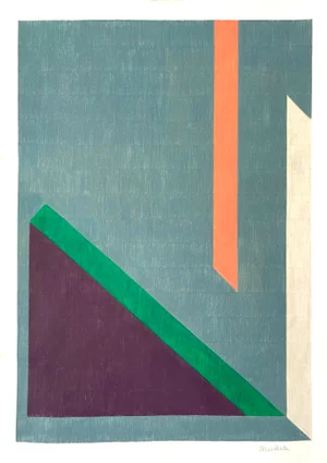 Geometric Color Pencil Design Drawing