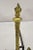 Traditional Antique French Empire Style Flame Finial Brass and Cast Iron Andirons - a Pair For Sale - Image 3 of 10