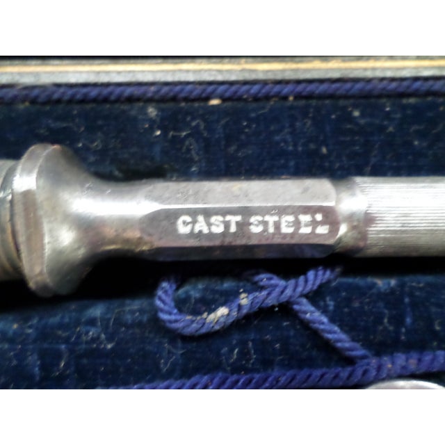 Cream Antique English Victorian Robert Mosley Cutler & Silversmith 3 Piece Bone Carving Set For Sale - Image 8 of 16