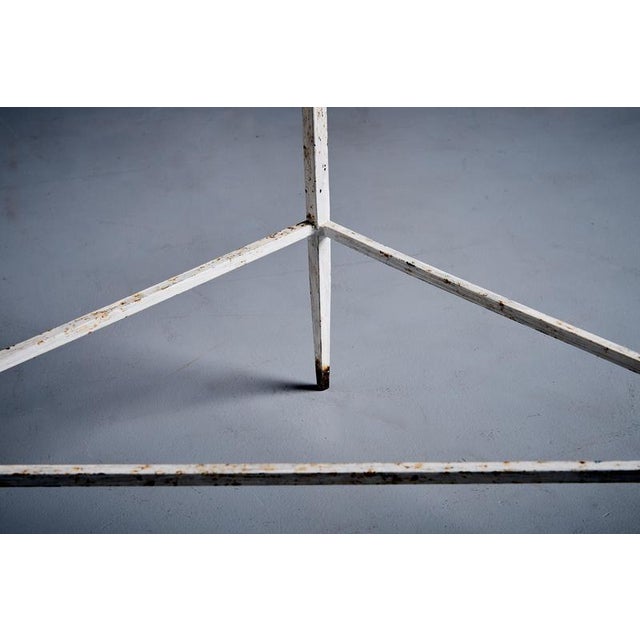 Triangular Side Tables attributed to Mathieu Matégot, France, 1950s, Set of 2 For Sale - Image 10 of 11