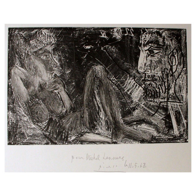 Pablo Picasso, Homme et Femme, Etching, 1968 For Sale