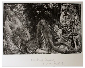 Pablo Picasso, Homme et Femme, Etching, 1968