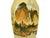 Mid 20th Century Tall Mustard Yellow Crackle Glazed Hand Painted Shan Shui Landscape With Calligraphy Poem Porcelain Vase For Sale - Image 9 of 11