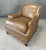 New Showroom Sample Alden Parks Modern Leather Club Chair For Sale In Raleigh - Image 6 of 10