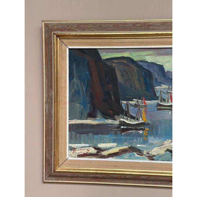 Henning, Sailing Boats, 1960s, Oil on Canvas, Framed For Sale - Image 11 of 18